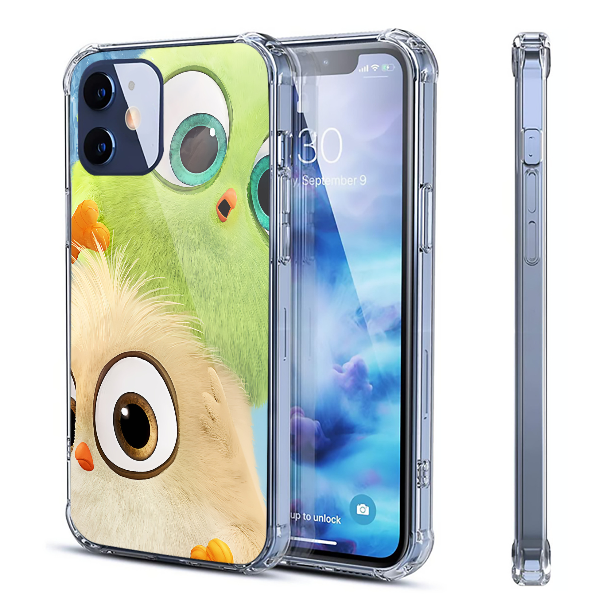 （画像用） Angry Birds アングリーバード 【iPhone 12シリーズ対応】透明スマホケース（クリアソフトケース）